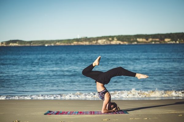 yoga at the beach